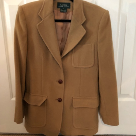 ralph lauren camel hair blazer